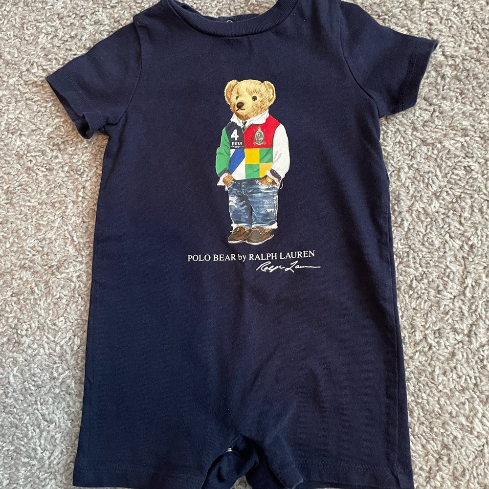 Polo RL bear blue size 9M